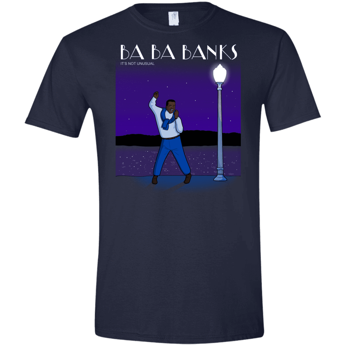 T-Shirts Navy / X-Small Ba Ba Banks Men's Semi-Fitted Softstyle