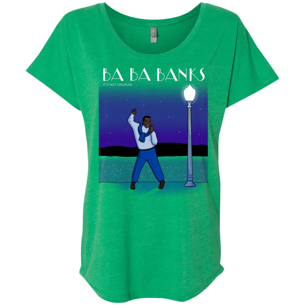 T-Shirts Envy / X-Small Ba Ba Banks Triblend Dolman Sleeve