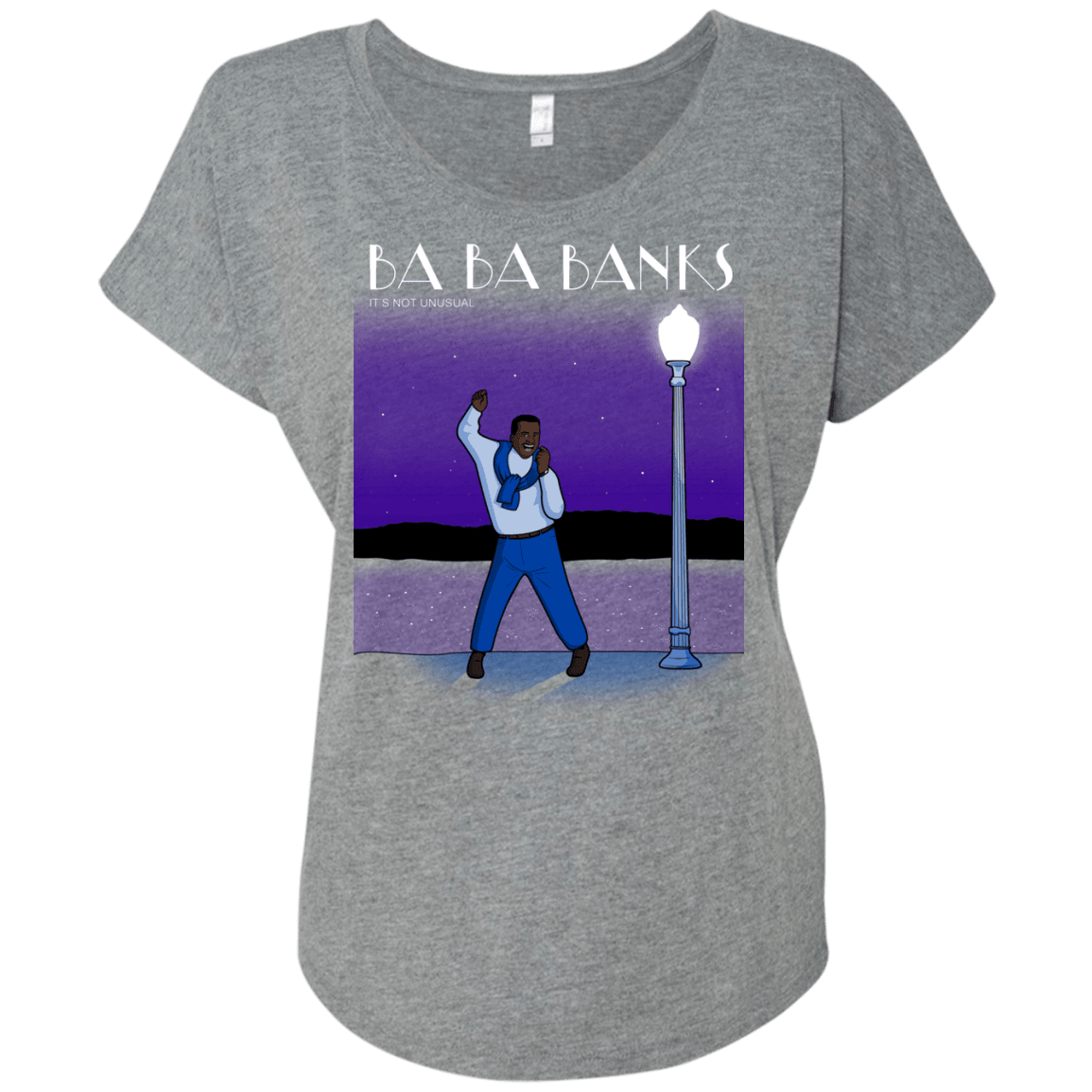 T-Shirts Premium Heather / X-Small Ba Ba Banks Triblend Dolman Sleeve