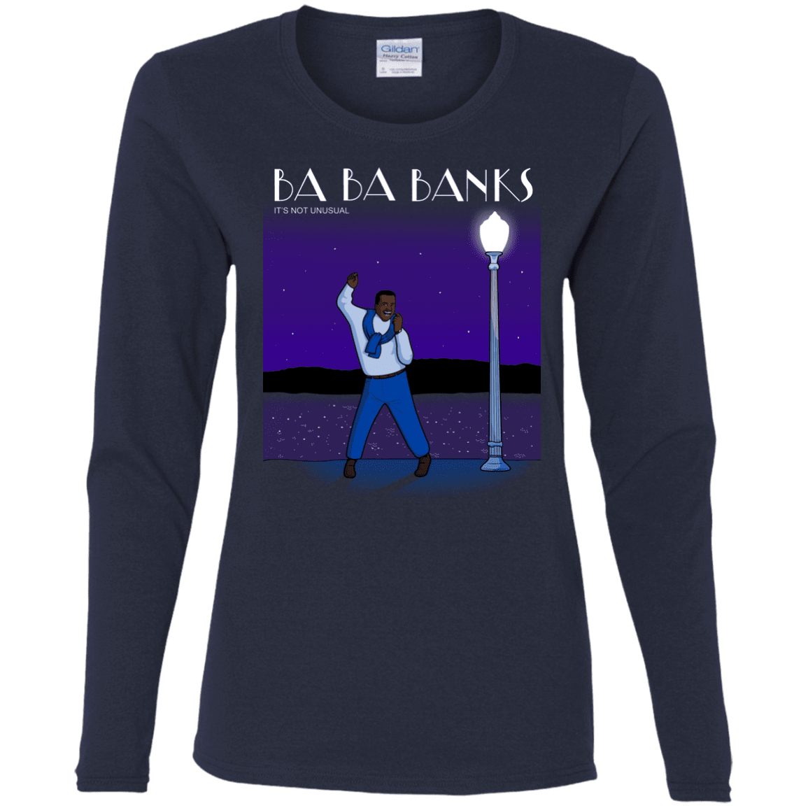 T-Shirts Navy / S Ba Ba Banks Women's Long Sleeve T-Shirt