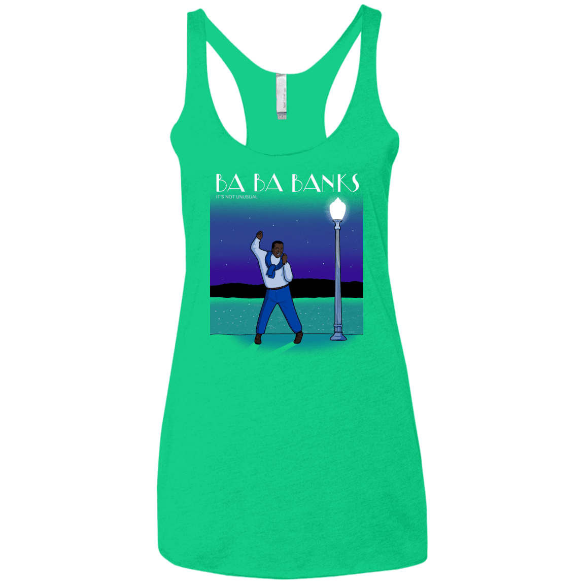 T-Shirts Envy / X-Small Ba Ba Banks Women's Triblend Racerback Tank