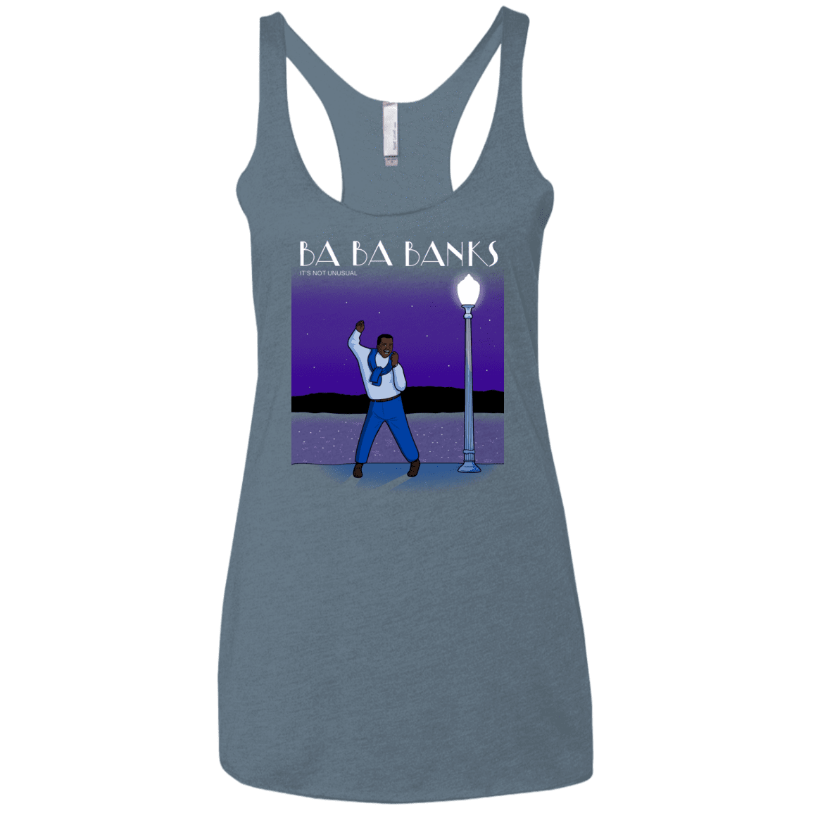 T-Shirts Indigo / X-Small Ba Ba Banks Women's Triblend Racerback Tank