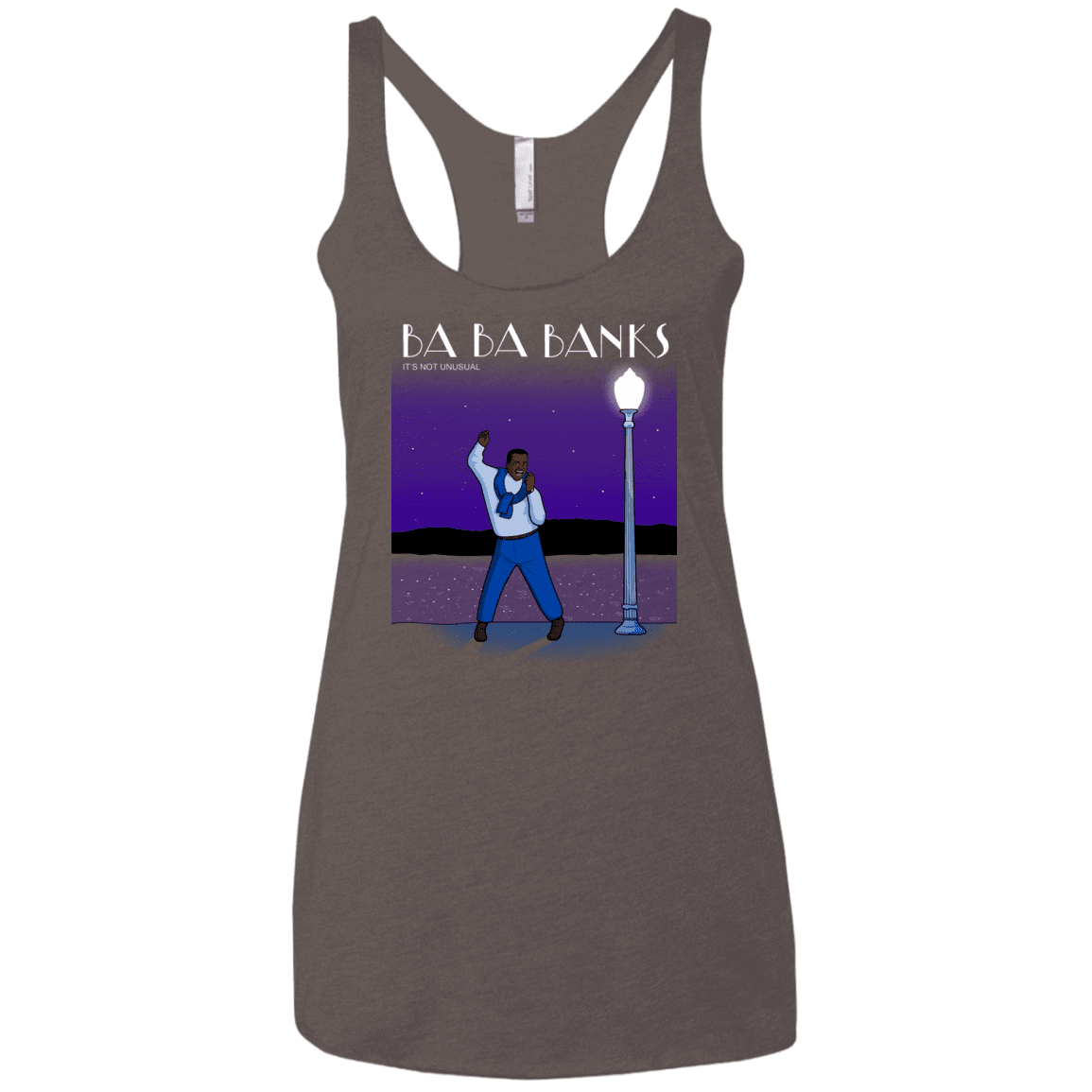 T-Shirts Macchiato / X-Small Ba Ba Banks Women's Triblend Racerback Tank