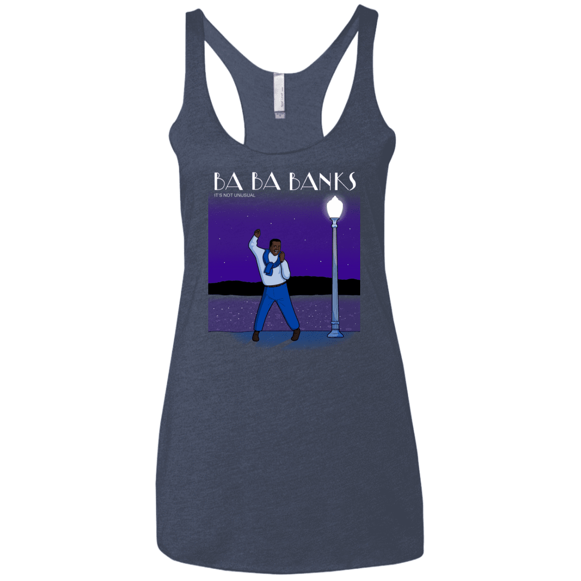 T-Shirts Vintage Navy / X-Small Ba Ba Banks Women's Triblend Racerback Tank