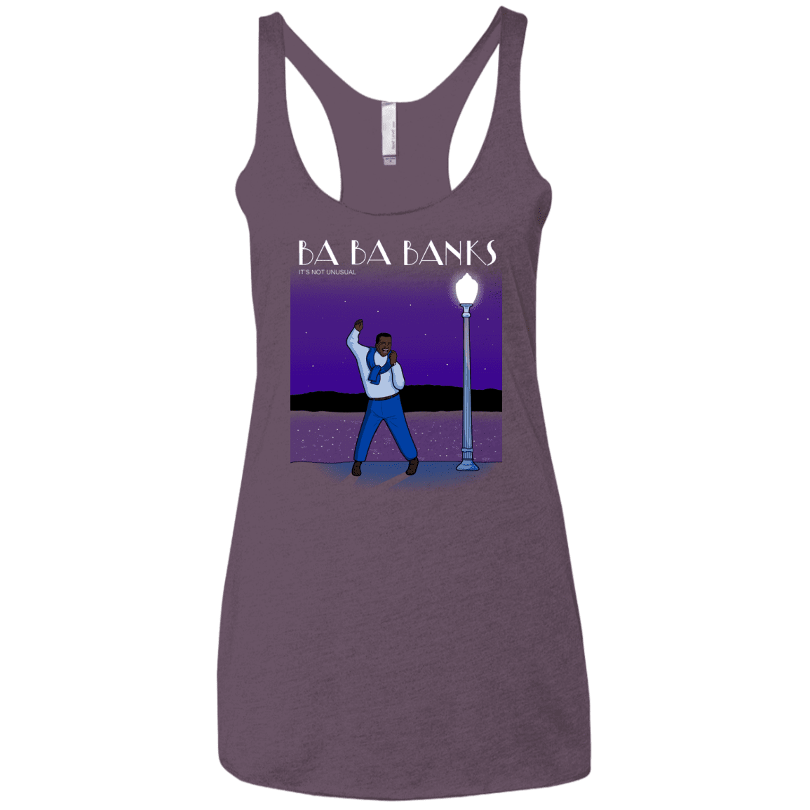 T-Shirts Vintage Purple / X-Small Ba Ba Banks Women's Triblend Racerback Tank