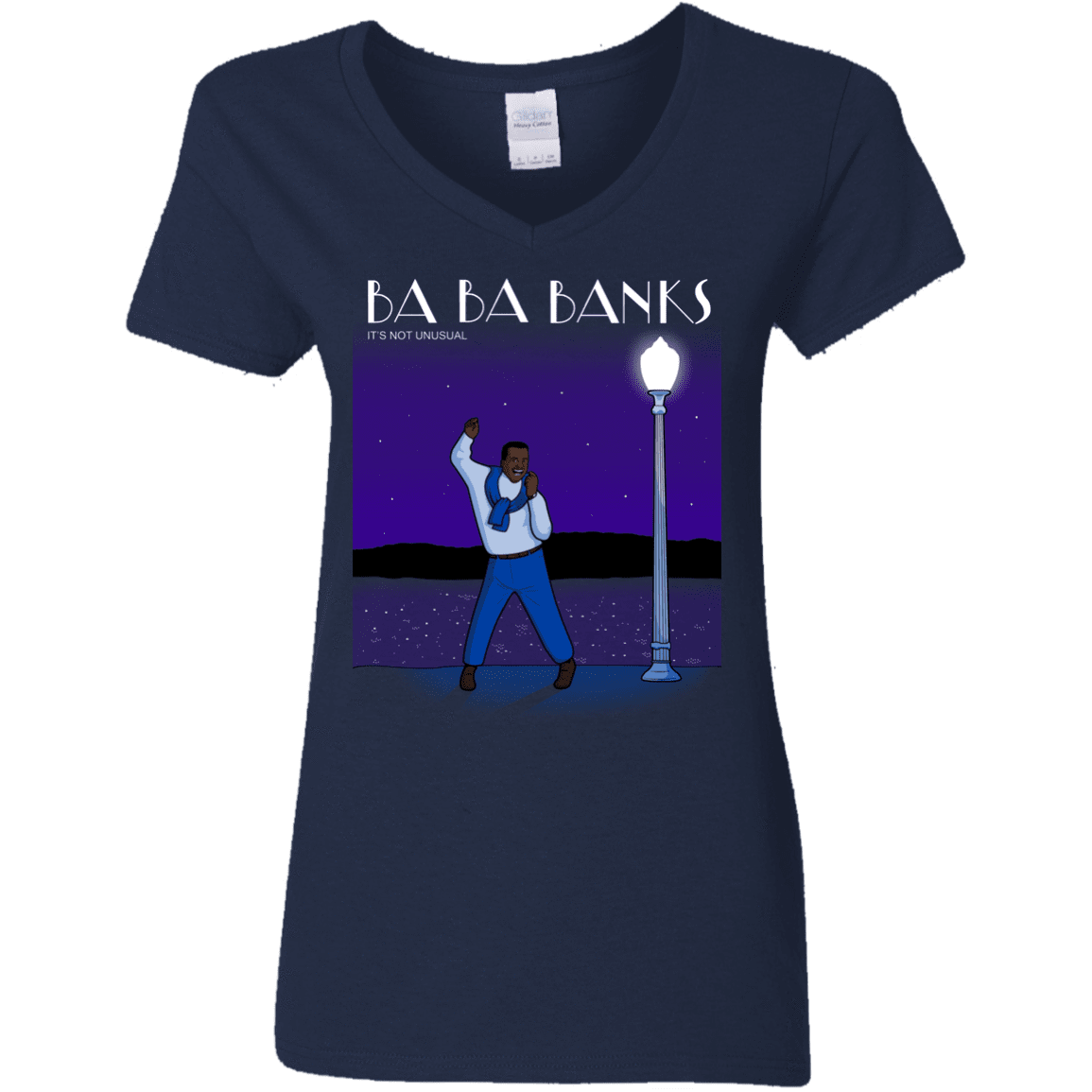 T-Shirts Navy / S Ba Ba Banks Women's V-Neck T-Shirt