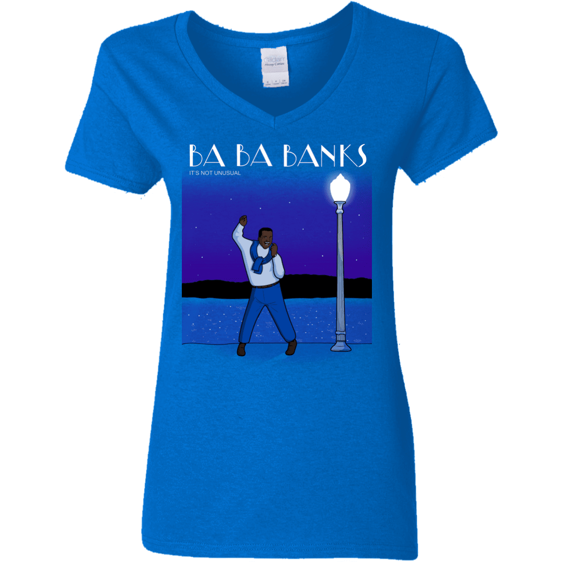 T-Shirts Royal / S Ba Ba Banks Women's V-Neck T-Shirt