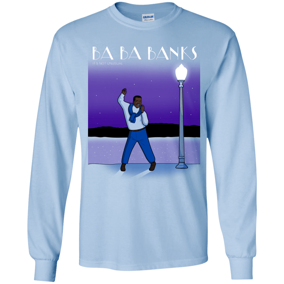 T-Shirts Light Blue / YS Ba Ba Banks Youth Long Sleeve T-Shirt