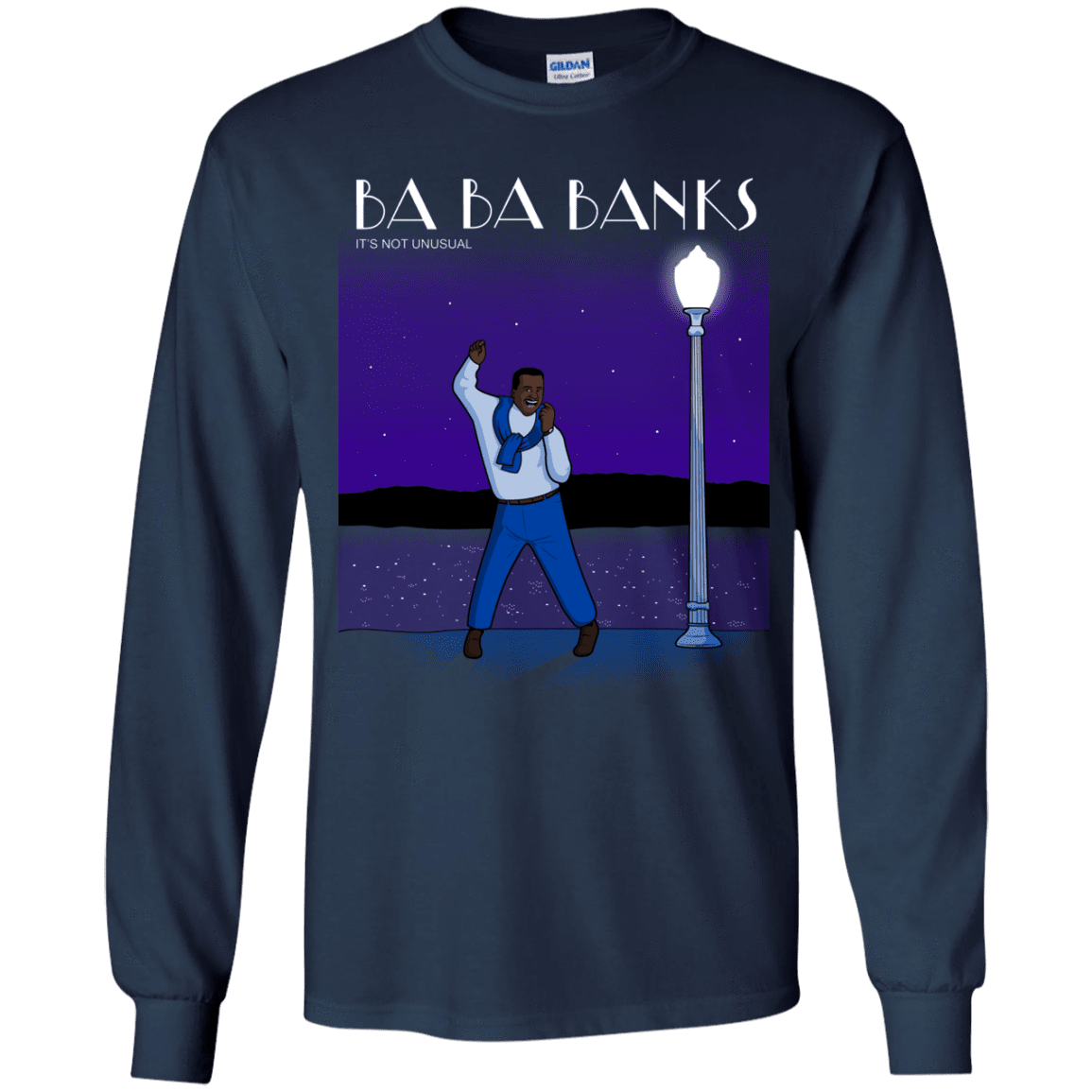 T-Shirts Navy / YS Ba Ba Banks Youth Long Sleeve T-Shirt