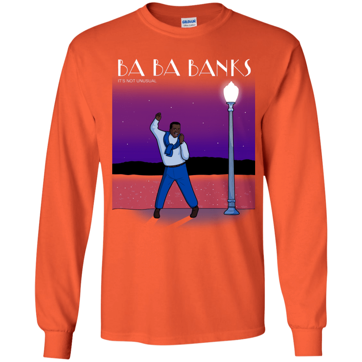 T-Shirts Orange / YS Ba Ba Banks Youth Long Sleeve T-Shirt