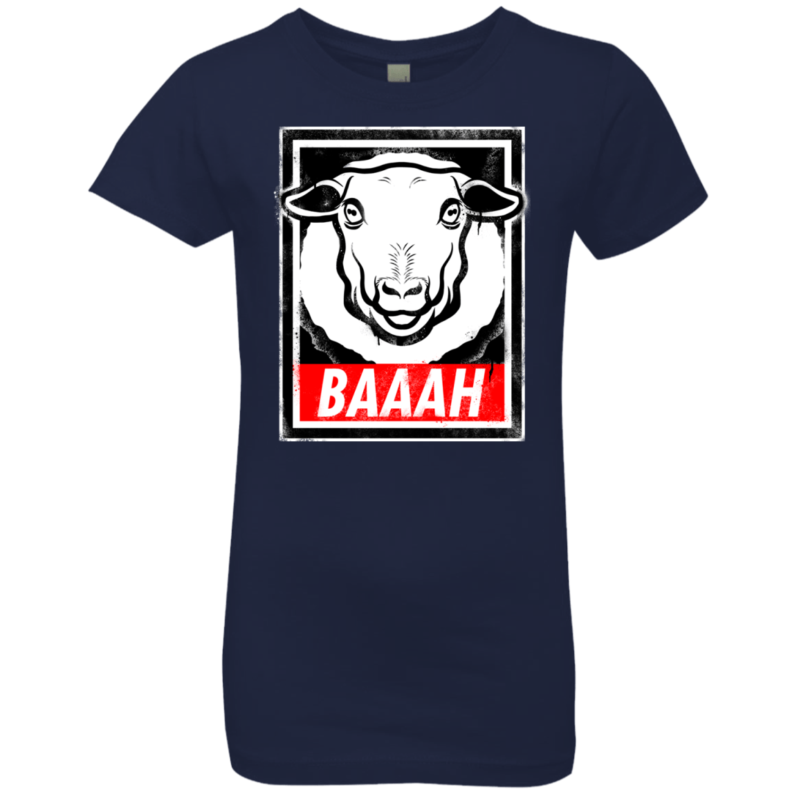 T-Shirts Midnight Navy / YXS BAAAH Girls Premium T-Shirt