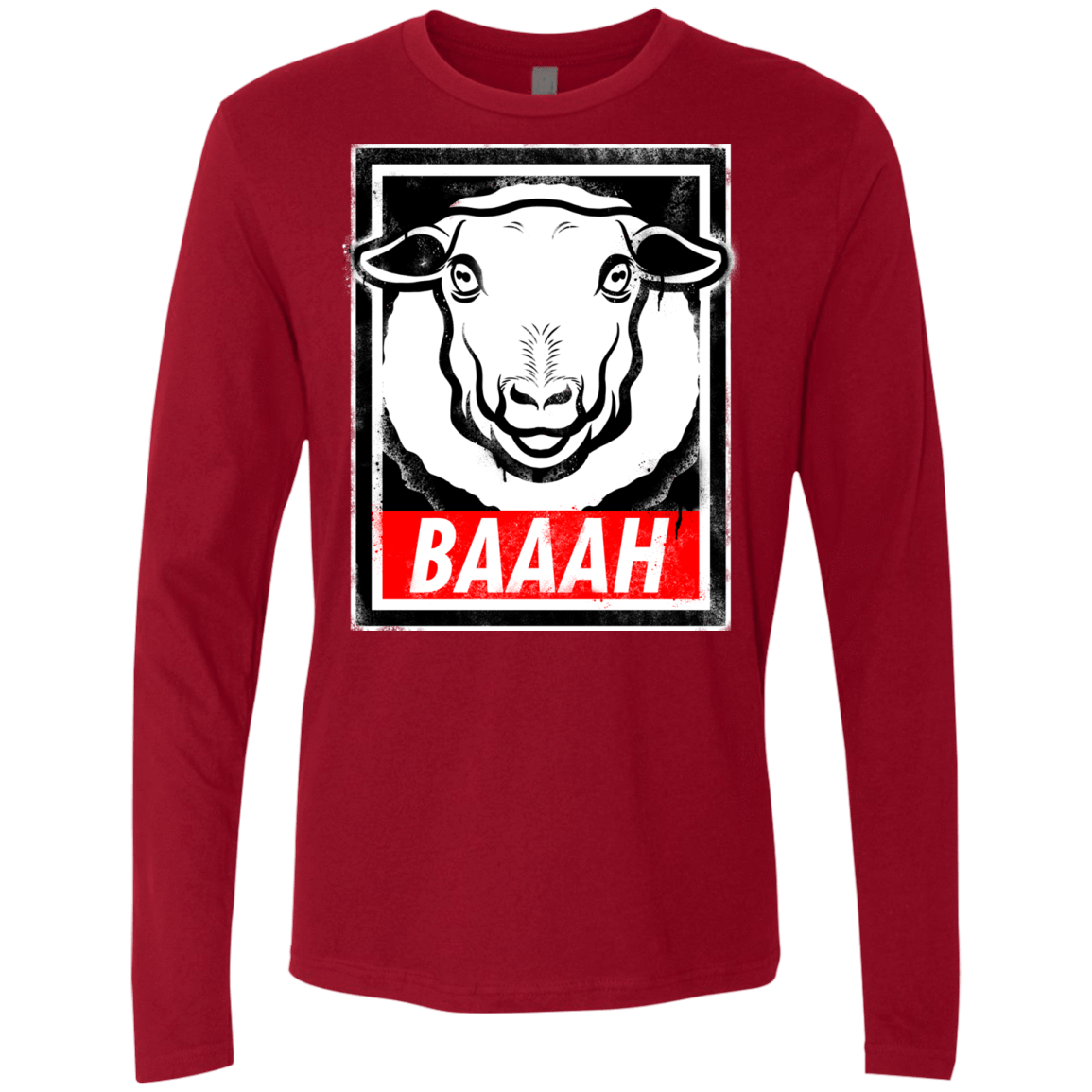 T-Shirts Cardinal / Small BAAAH Men's Premium Long Sleeve