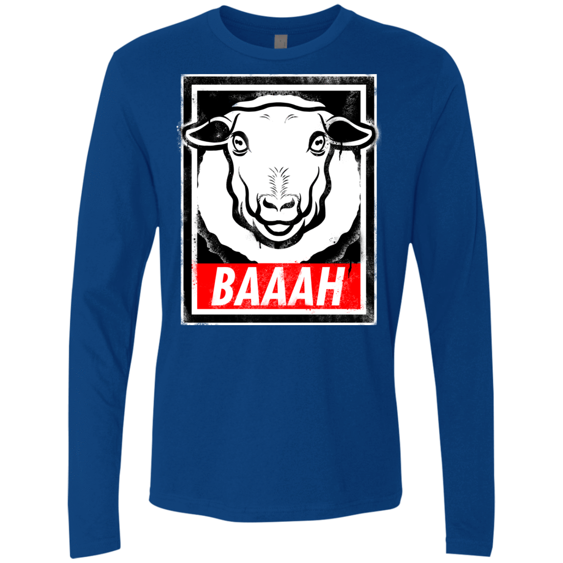 T-Shirts Royal / Small BAAAH Men's Premium Long Sleeve