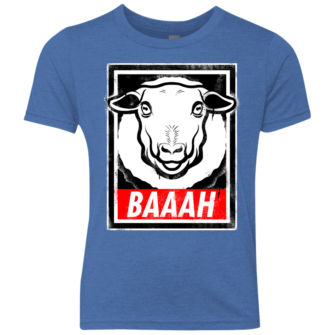 T-Shirts Vintage Royal / YXS BAAAH Youth Triblend T-Shirt