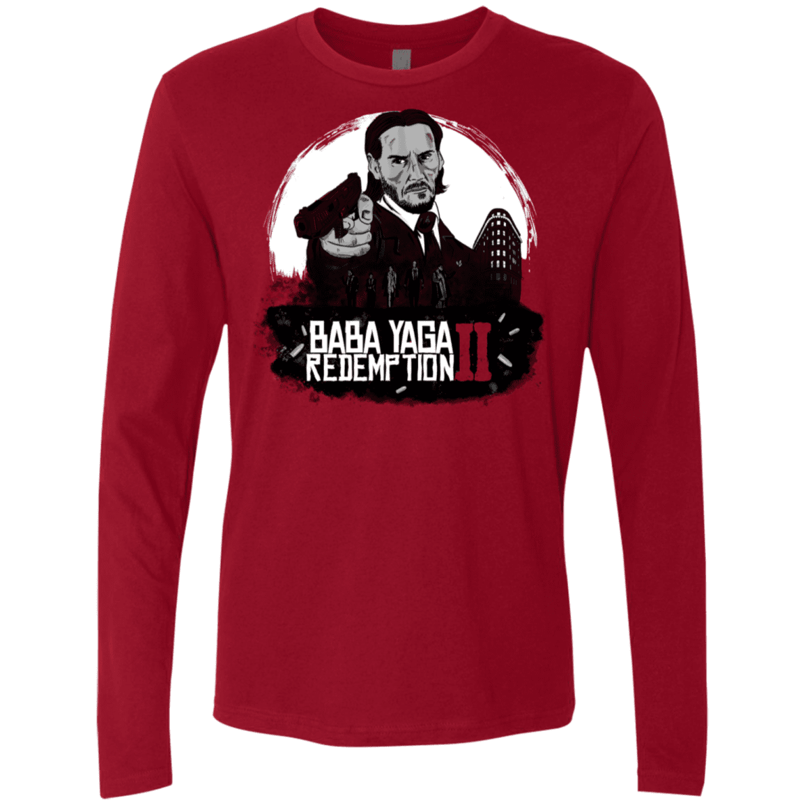 T-Shirts Cardinal / S Baba Yaga Redeption Men's Premium Long Sleeve