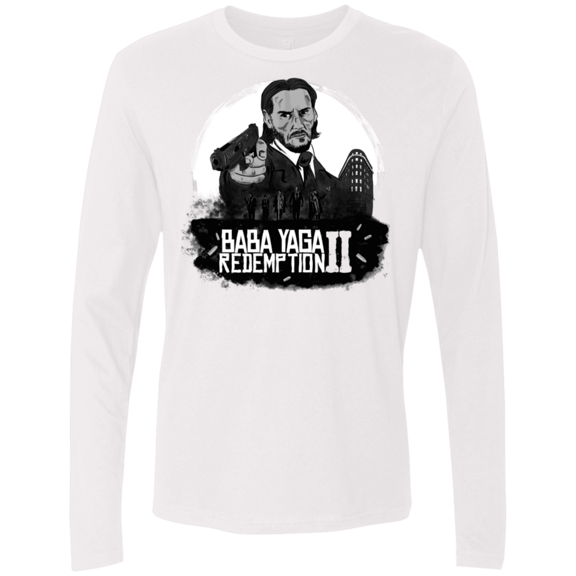 T-Shirts White / S Baba Yaga Redeption Men's Premium Long Sleeve