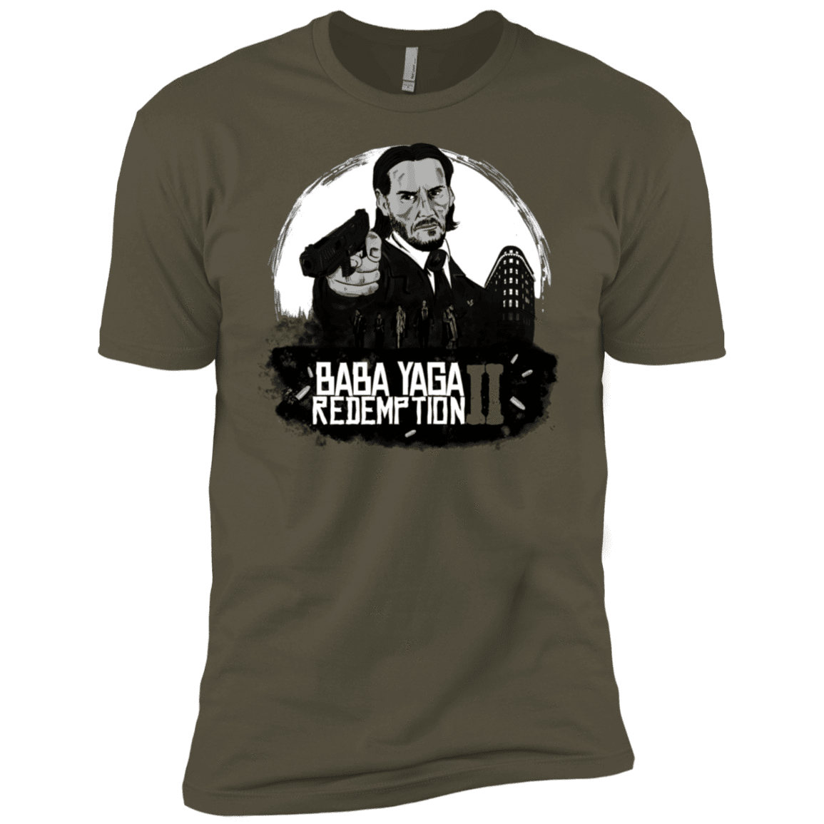 T-Shirts Military Green / X-Small Baba Yaga Redeption Men's Premium T-Shirt