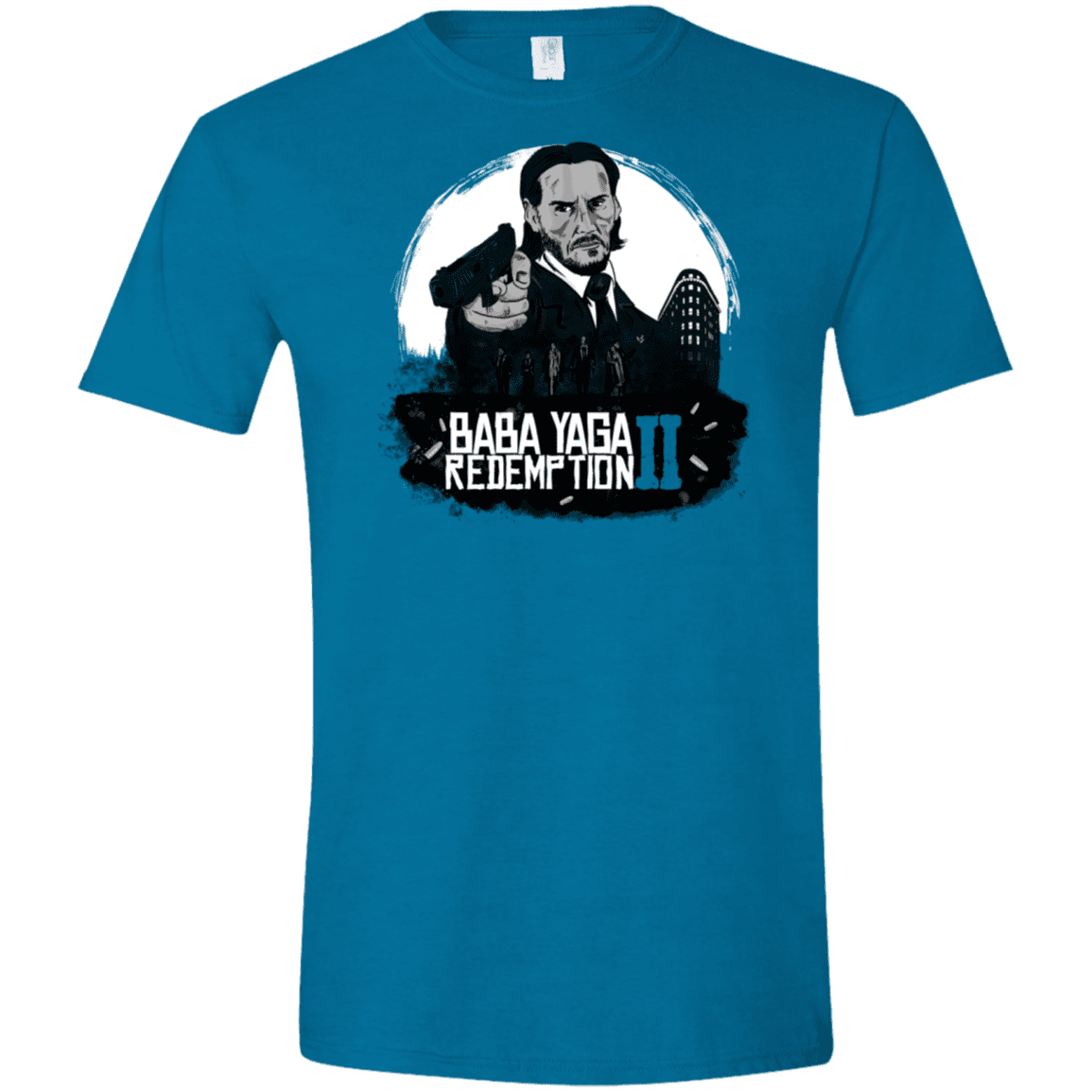 T-Shirts Antique Sapphire / S Baba Yaga Redeption Men's Semi-Fitted Softstyle