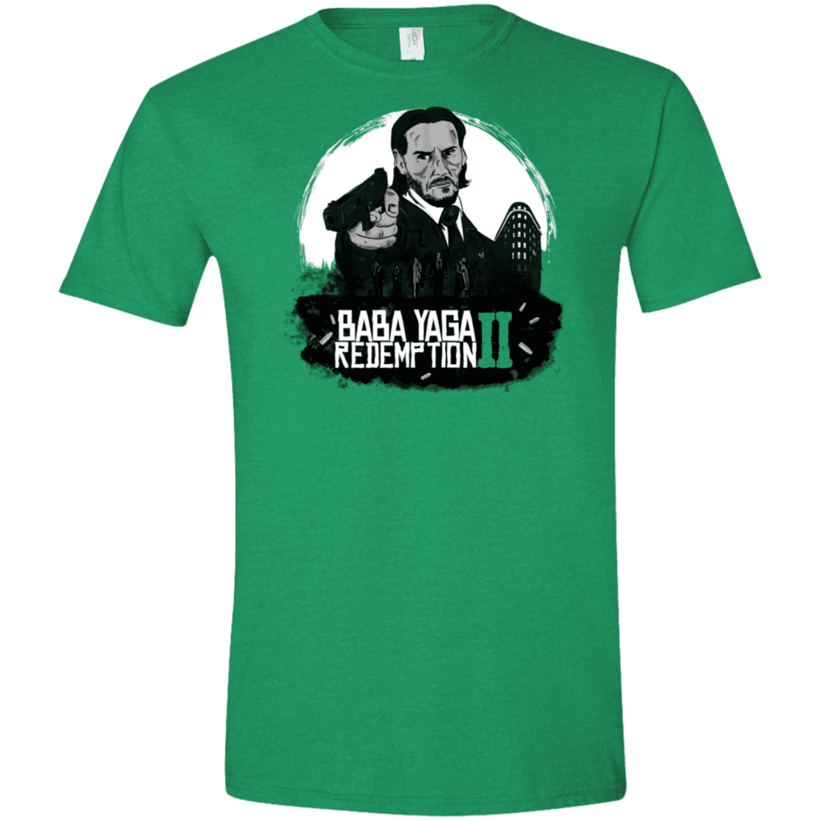 T-Shirts Heather Irish Green / M Baba Yaga Redeption Men's Semi-Fitted Softstyle