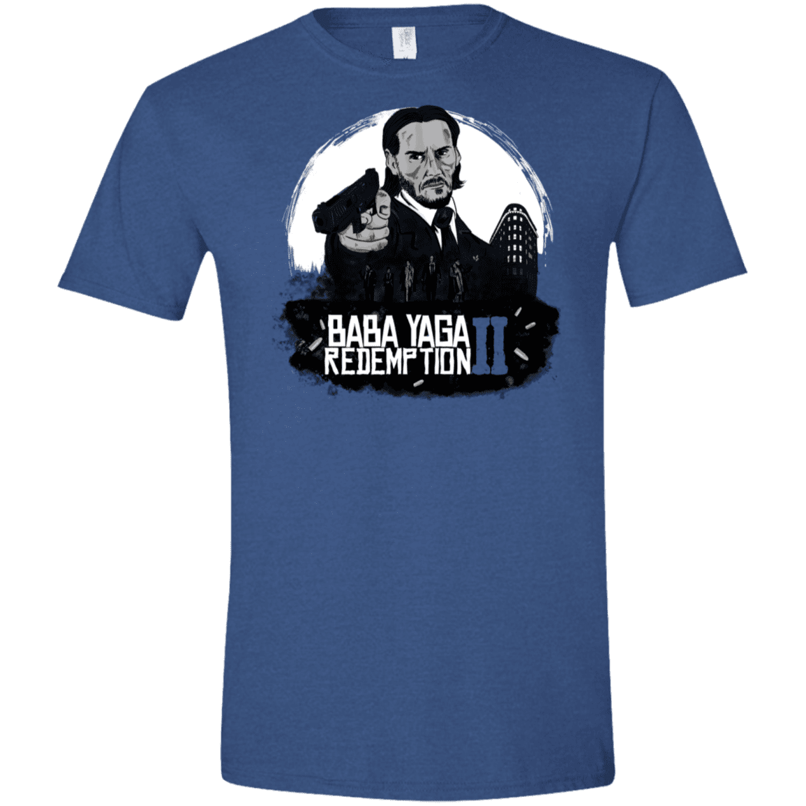 T-Shirts Heather Royal / X-Small Baba Yaga Redeption Men's Semi-Fitted Softstyle