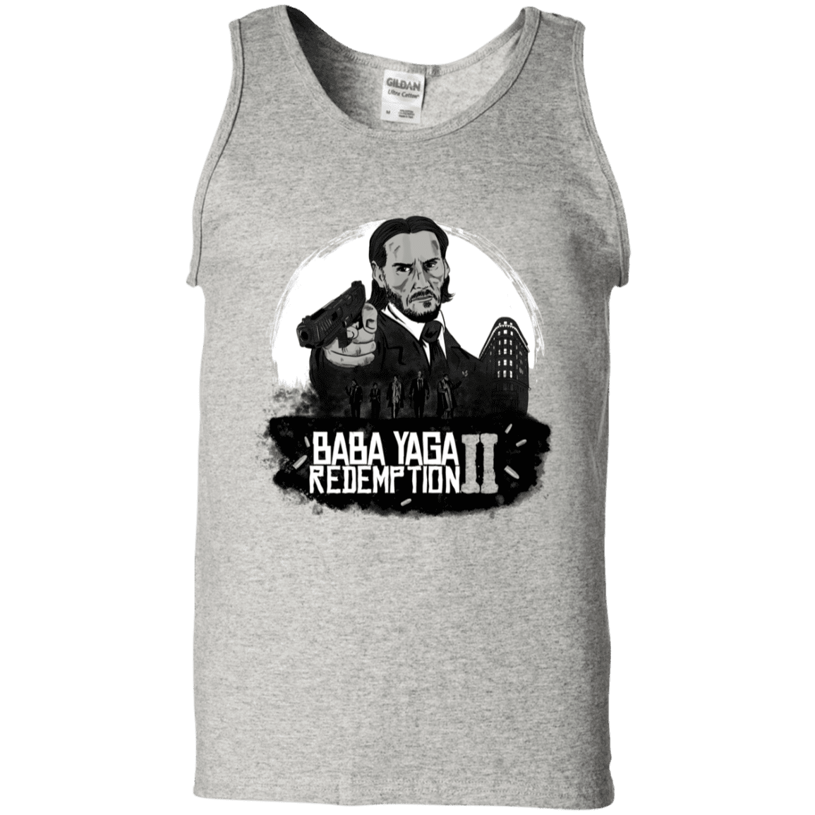 T-Shirts Ash / S Baba Yaga Redeption Men's Tank Top