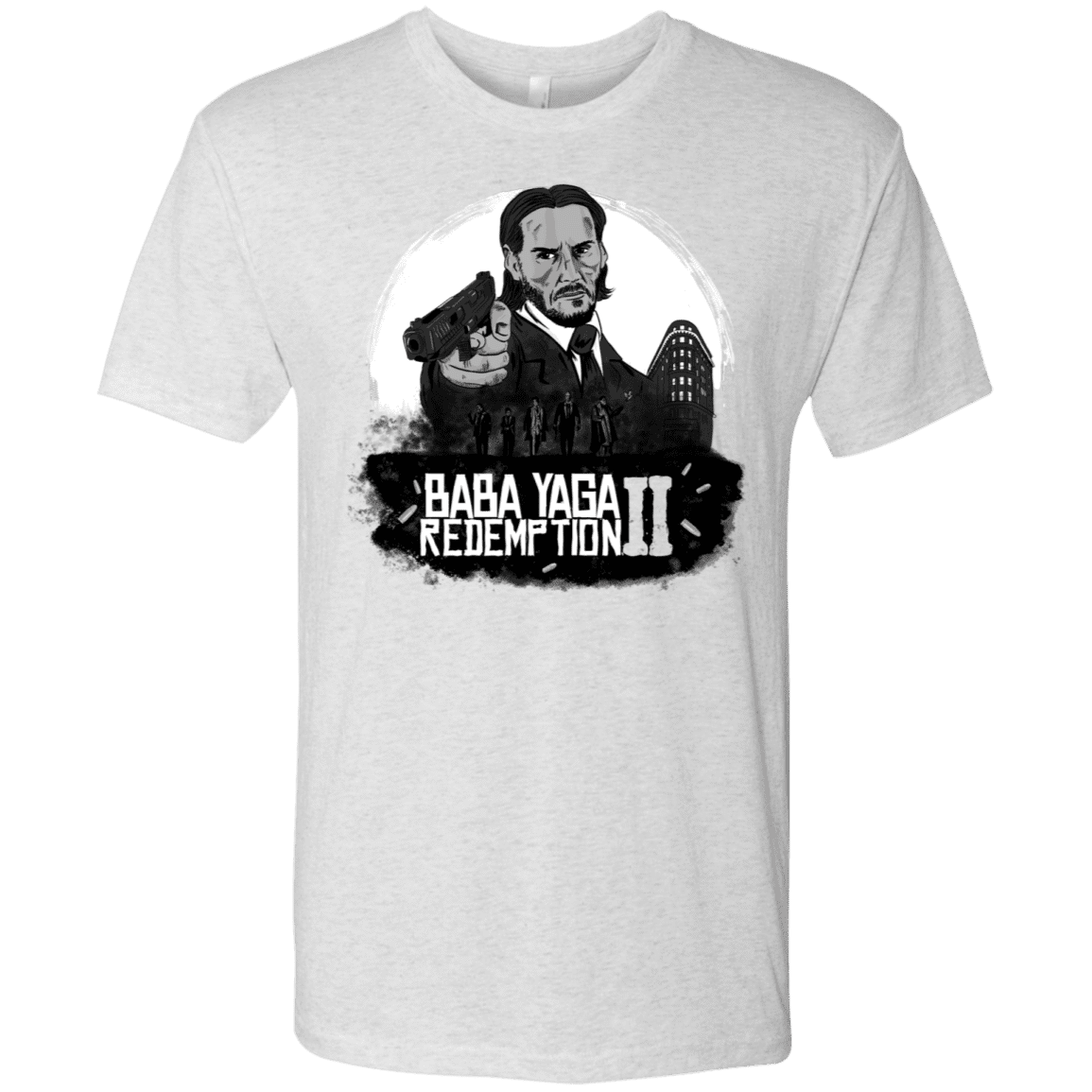 T-Shirts Heather White / S Baba Yaga Redeption Men's Triblend T-Shirt