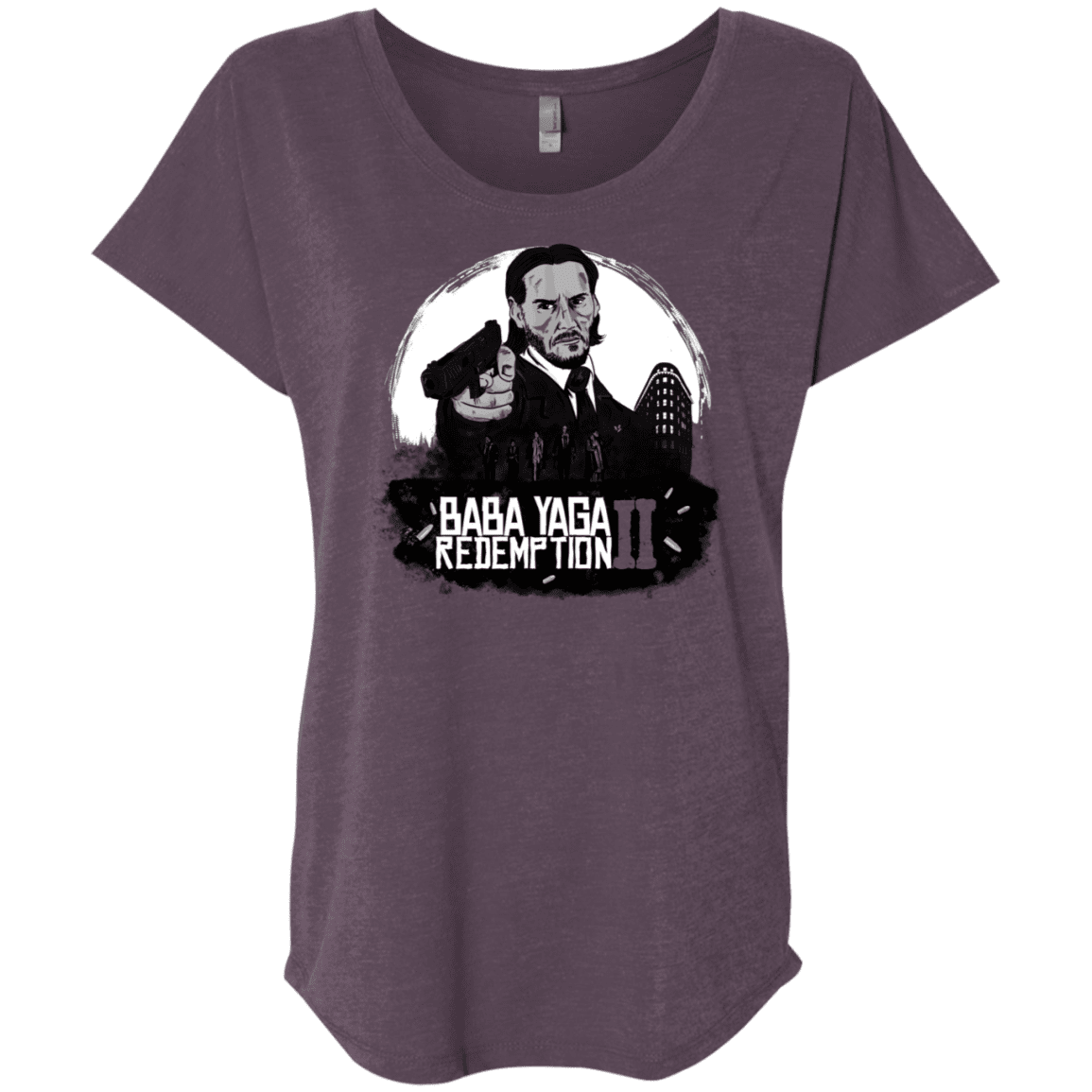 T-Shirts Vintage Purple / X-Small Baba Yaga Redeption Triblend Dolman Sleeve