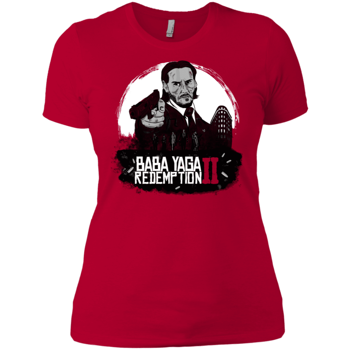 T-Shirts Red / X-Small Baba Yaga Redeption Women's Premium T-Shirt