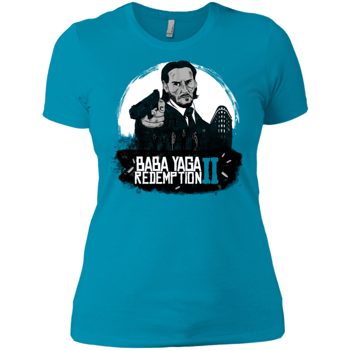 T-Shirts Turquoise / X-Small Baba Yaga Redeption Women's Premium T-Shirt