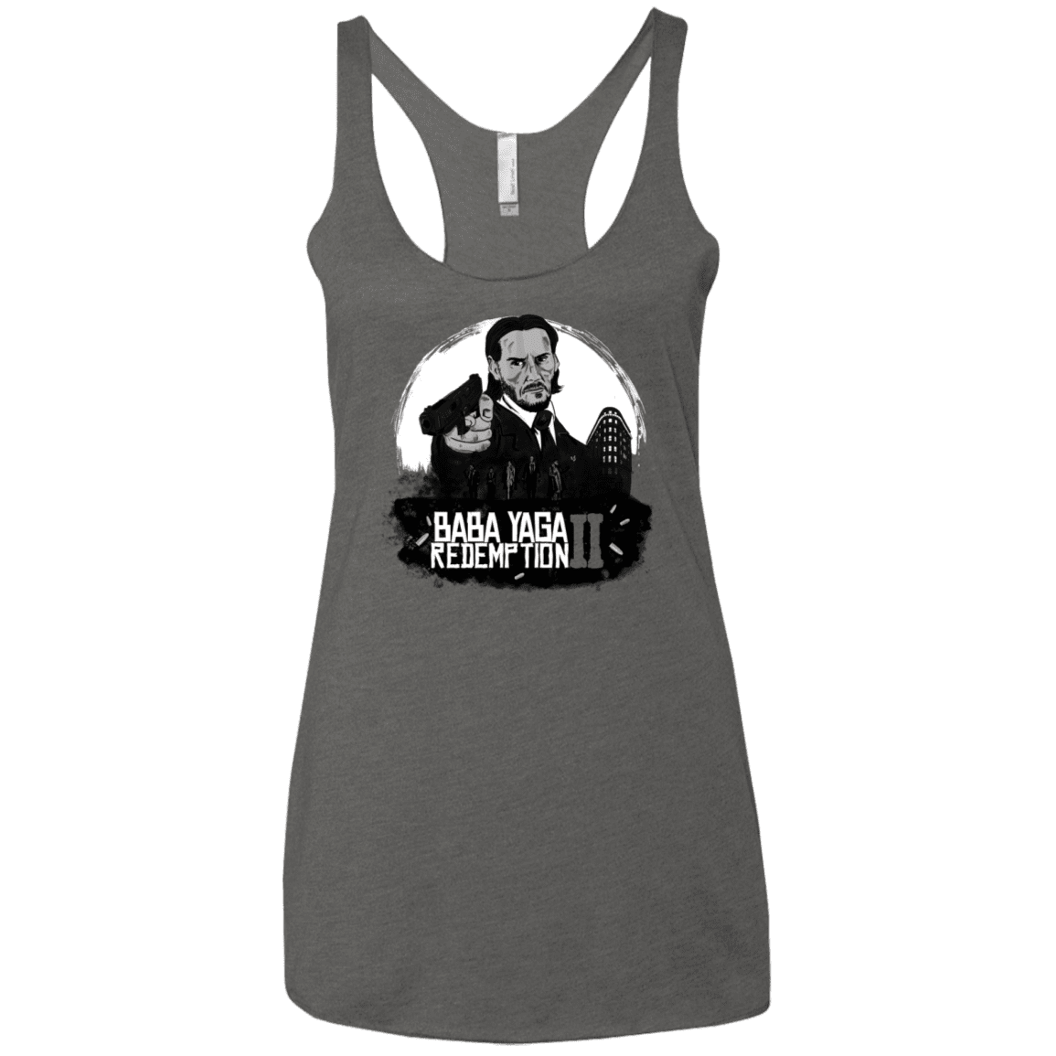 T-Shirts Premium Heather / X-Small Baba Yaga Redeption Women's Triblend Racerback Tank