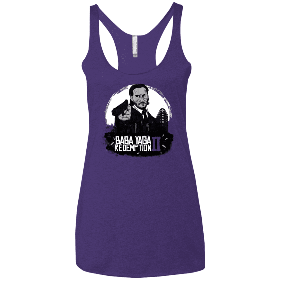 T-Shirts Purple Rush / X-Small Baba Yaga Redeption Women's Triblend Racerback Tank