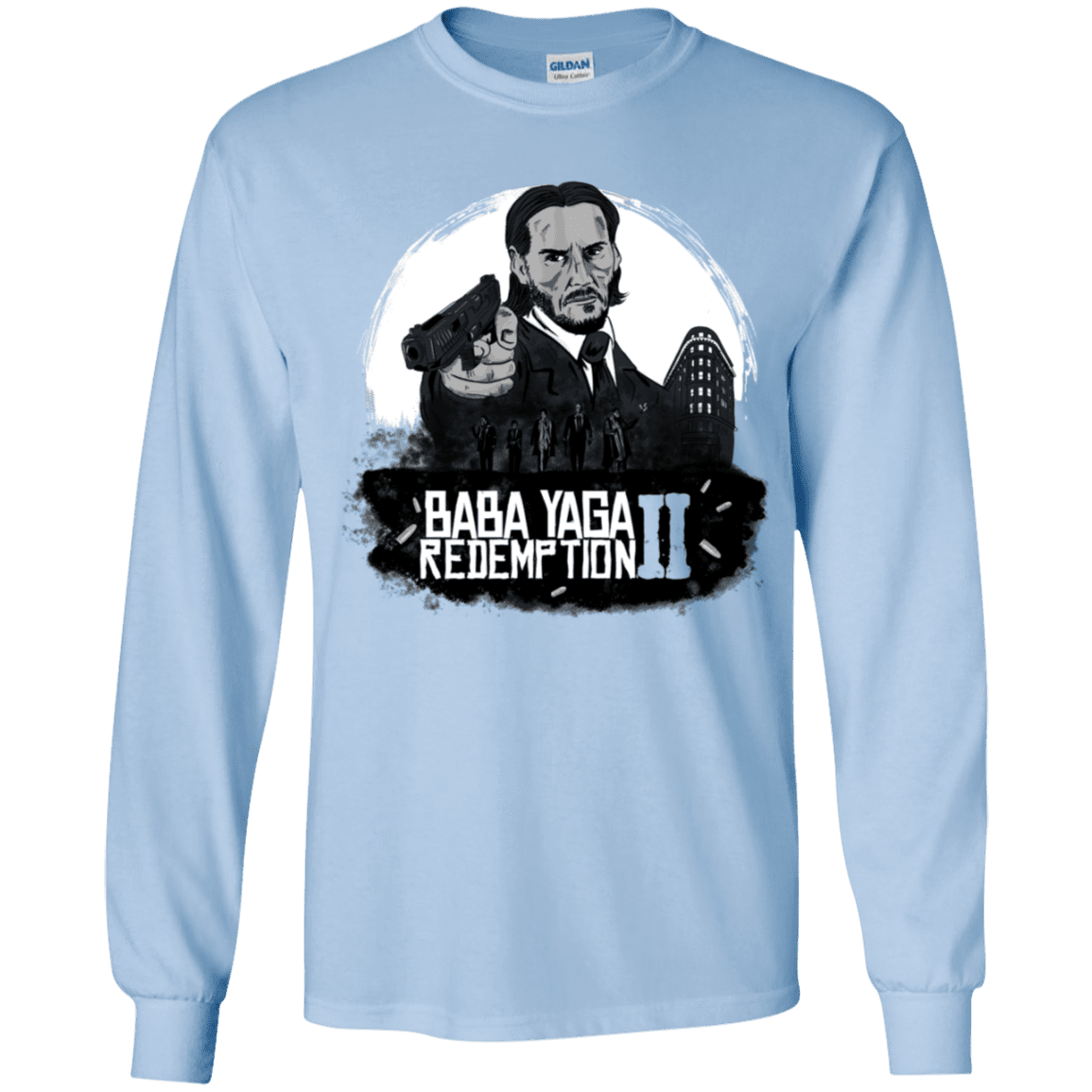 T-Shirts Light Blue / YS Baba Yaga Redeption Youth Long Sleeve T-Shirt