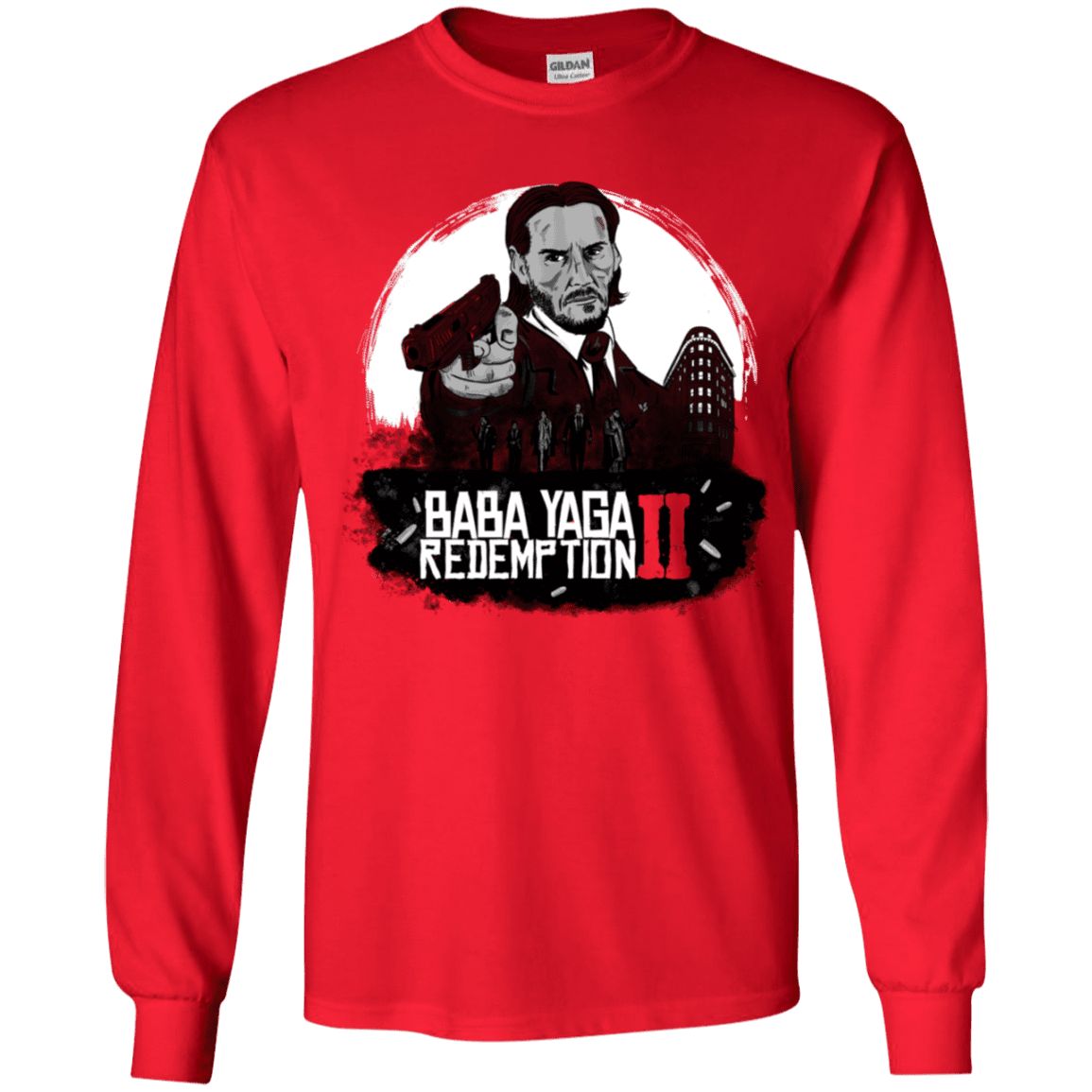 T-Shirts Red / YS Baba Yaga Redeption Youth Long Sleeve T-Shirt