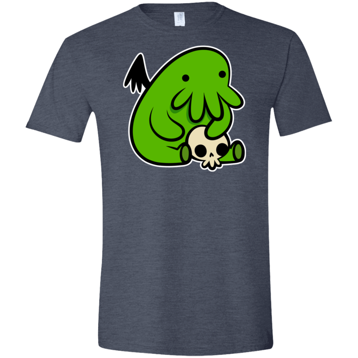 T-Shirts Heather Navy / S Baby Cthulhu Men's Semi-Fitted Softstyle