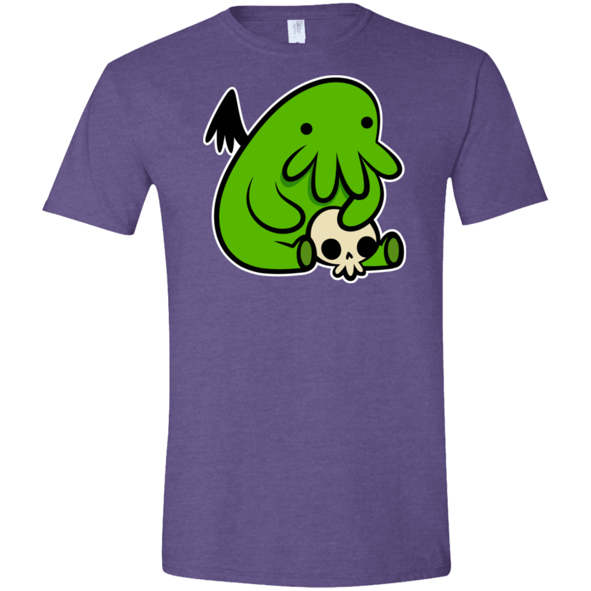 T-Shirts Heather Purple / S Baby Cthulhu Men's Semi-Fitted Softstyle