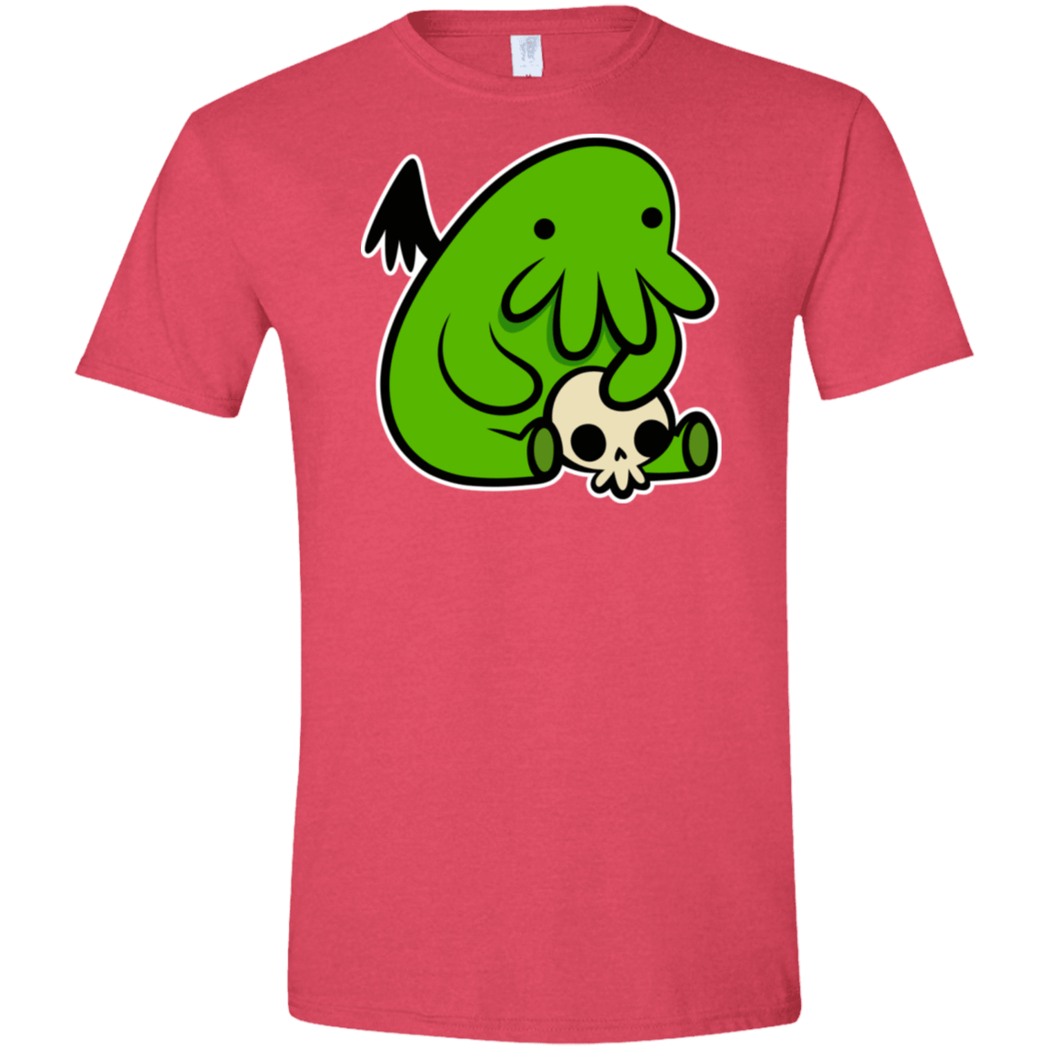 T-Shirts Heather Red / S Baby Cthulhu Men's Semi-Fitted Softstyle