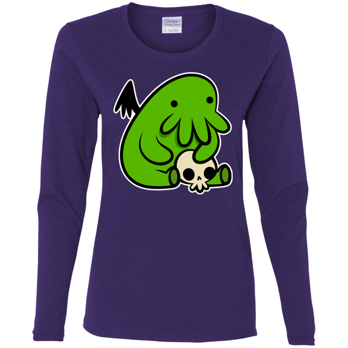 T-Shirts Purple / S Baby Cthulhu Women's Long Sleeve T-Shirt