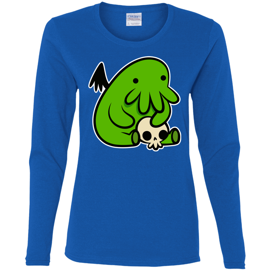 T-Shirts Royal / S Baby Cthulhu Women's Long Sleeve T-Shirt