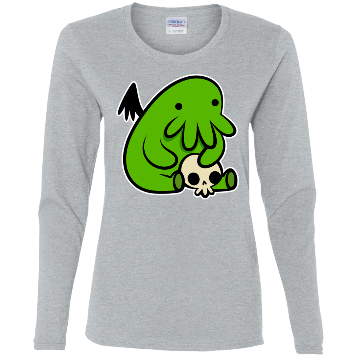 T-Shirts Sport Grey / S Baby Cthulhu Women's Long Sleeve T-Shirt