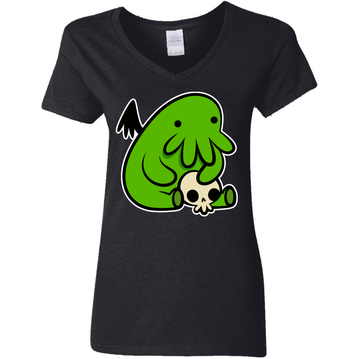T-Shirts Black / S Baby Cthulhu Women's V-Neck T-Shirt