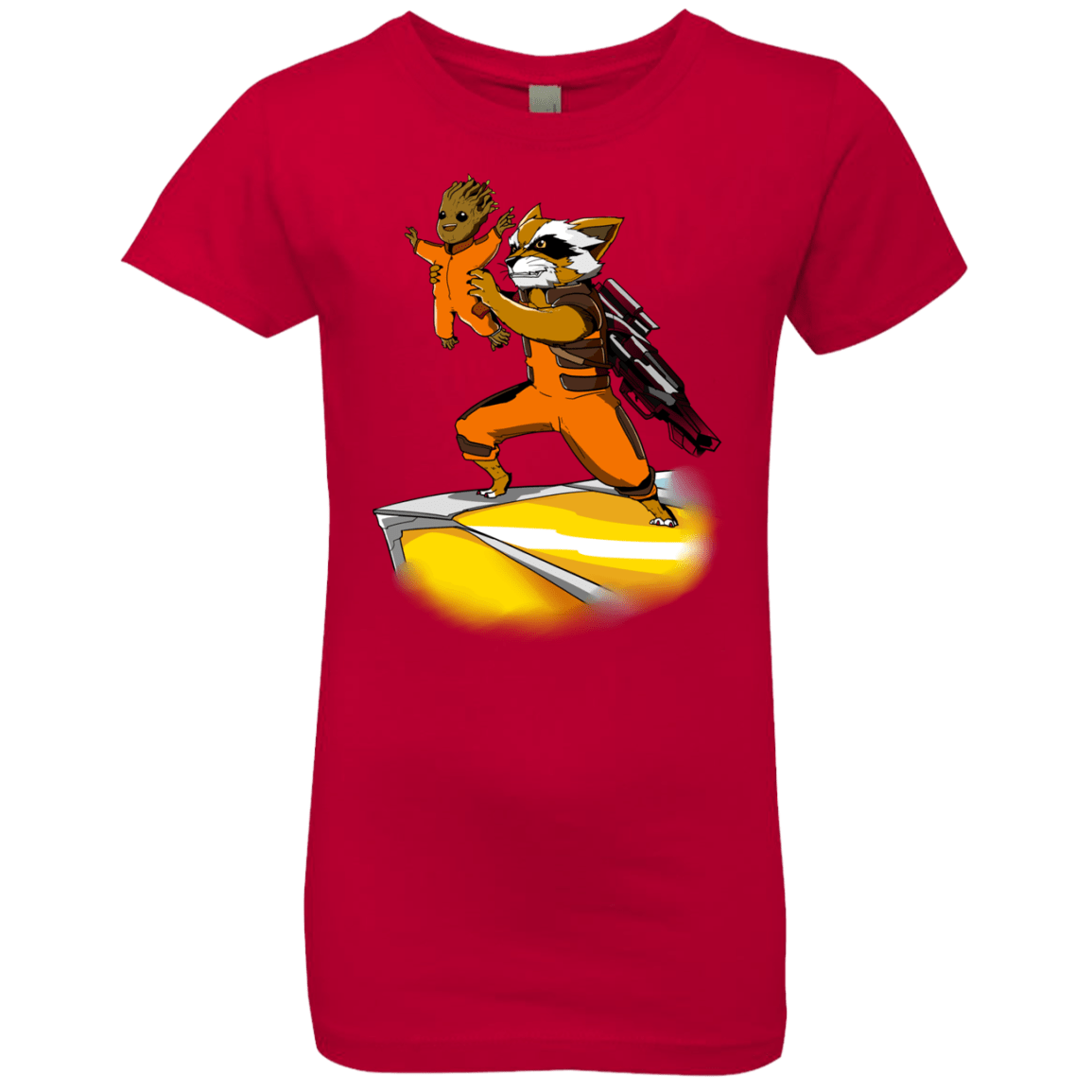 T-Shirts Red / YXS Baby Groot Girls Premium T-Shirt