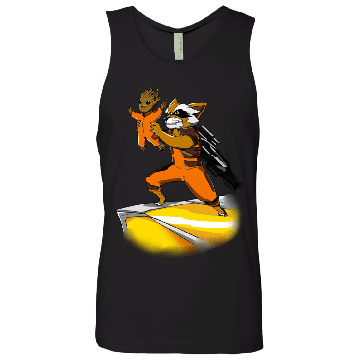 T-Shirts Black / Small Baby Groot Men's Premium Tank Top