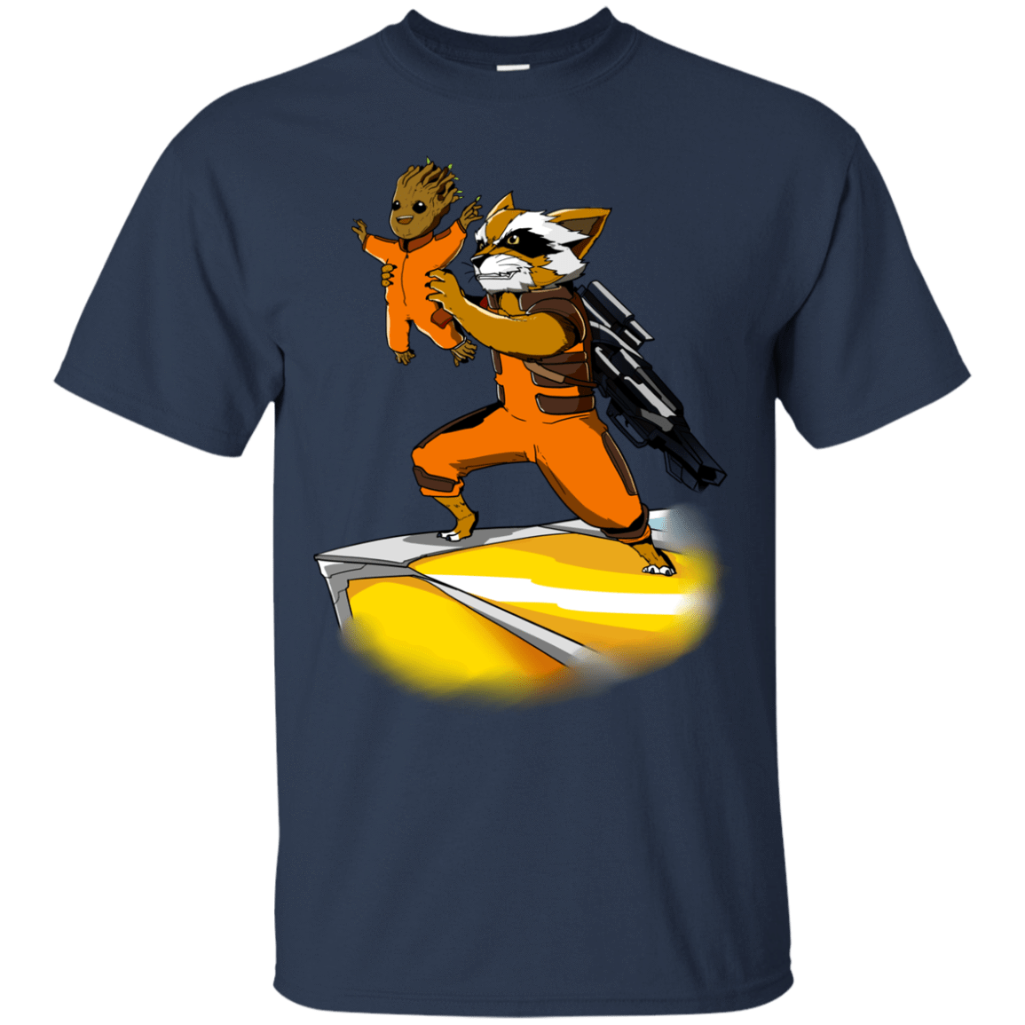 T-Shirts Navy / Small Baby Groot T-Shirt