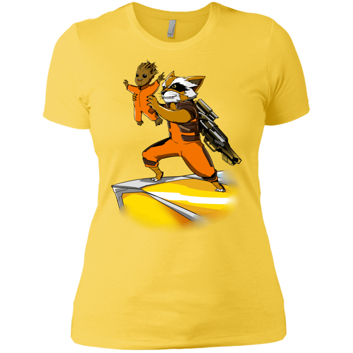 T-Shirts Vibrant Yellow / X-Small Baby Groot Women's Premium T-Shirt