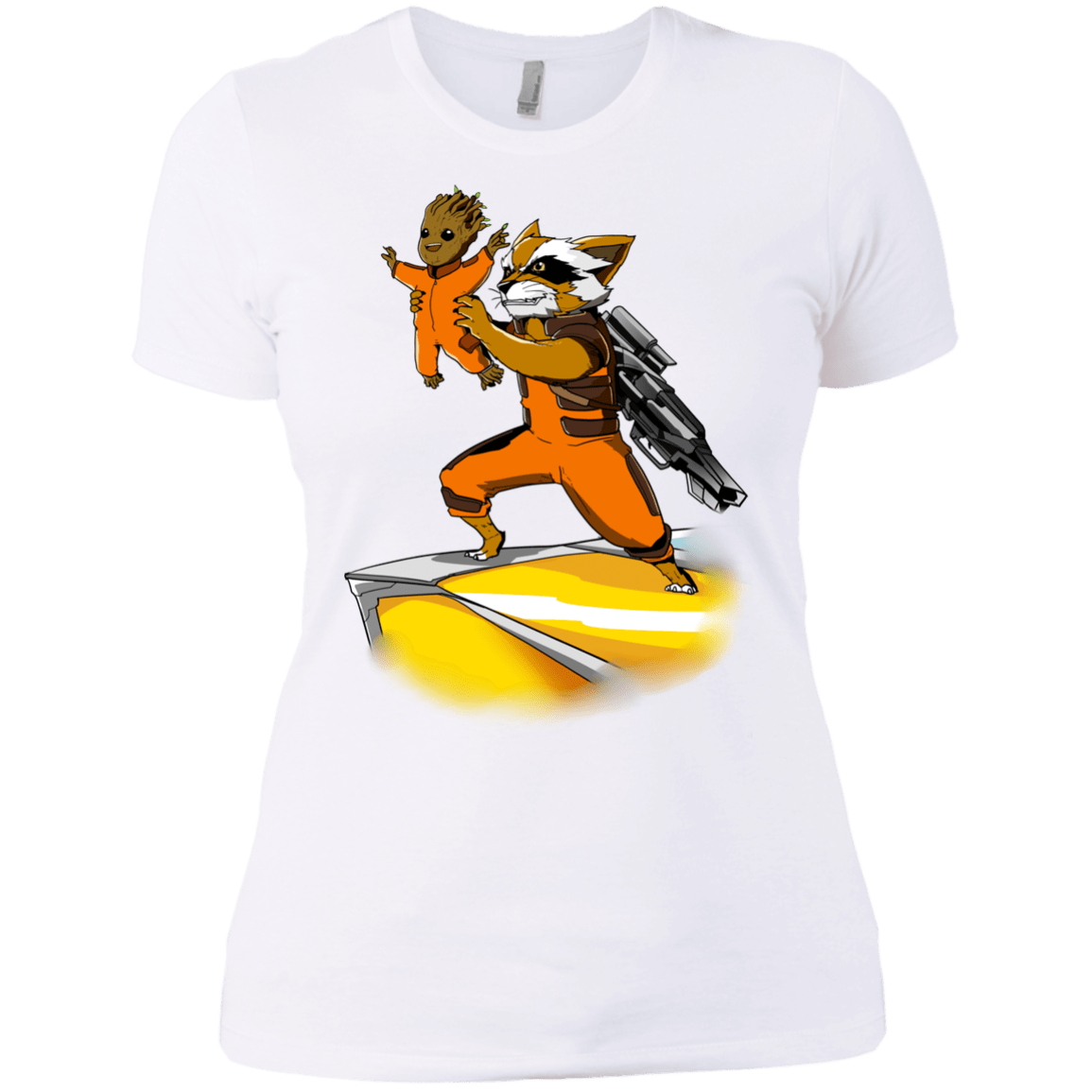 T-Shirts White / X-Small Baby Groot Women's Premium T-Shirt