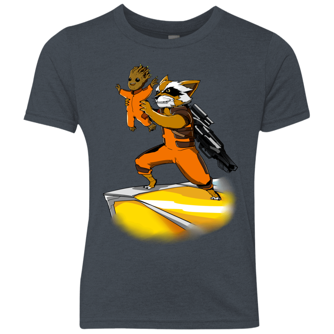 T-Shirts Vintage Navy / YXS Baby Groot Youth Triblend T-Shirt