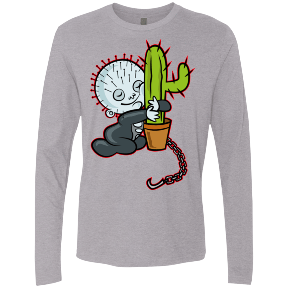 T-Shirts Heather Grey / Small Baby Hellraiser Men's Premium Long Sleeve