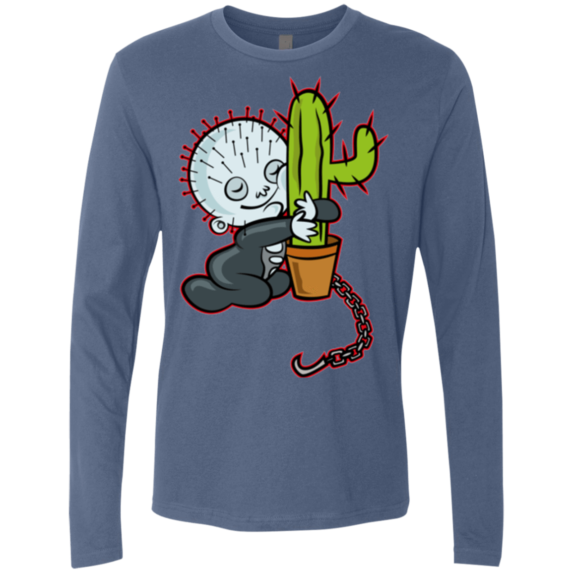 T-Shirts Indigo / Small Baby Hellraiser Men's Premium Long Sleeve