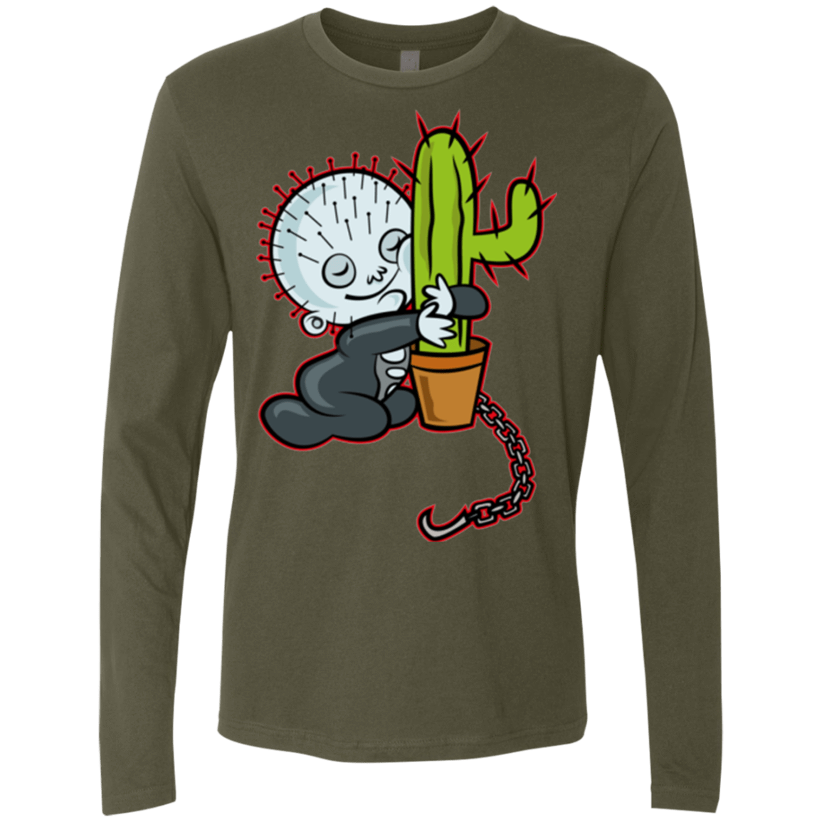 T-Shirts Military Green / Small Baby Hellraiser Men's Premium Long Sleeve