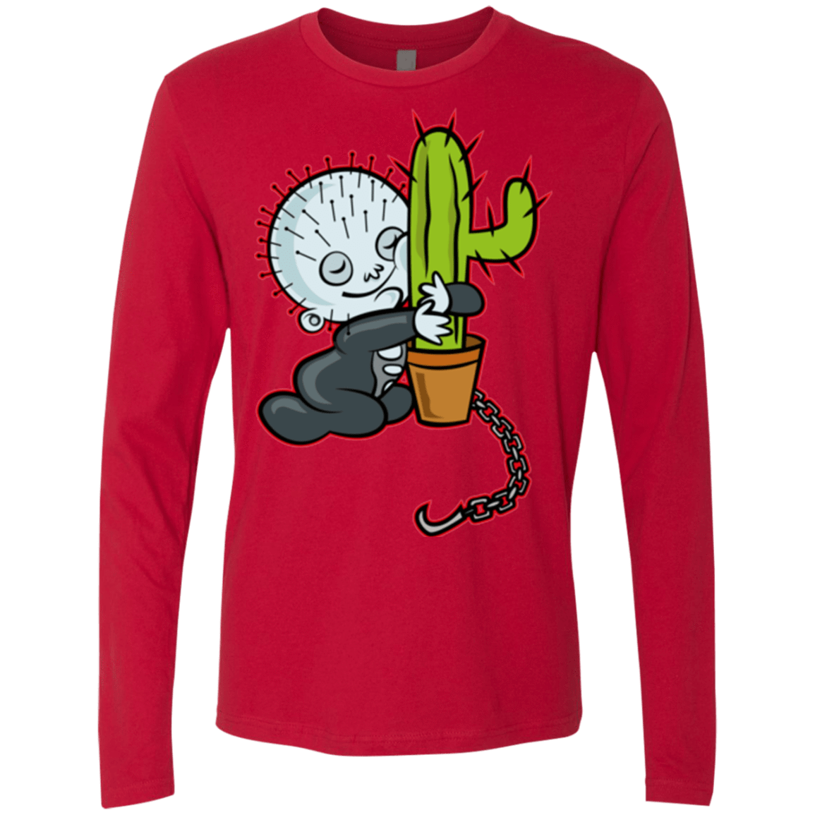 T-Shirts Red / Small Baby Hellraiser Men's Premium Long Sleeve